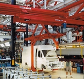 KBK overhanging beam and telescopic gird