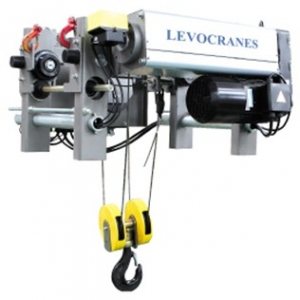 Single beam low headroom wire rope electric hoist