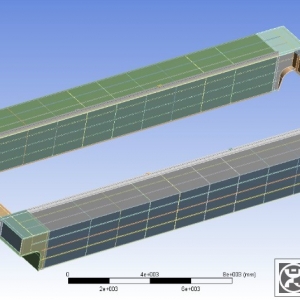 YZ110 double girder casting crane finite element analysis